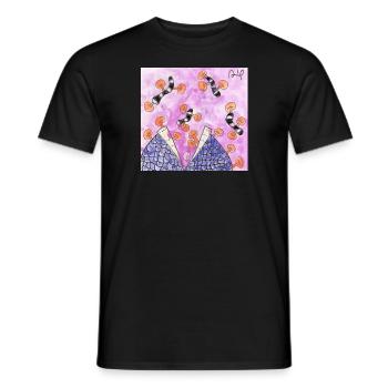 Wirrwarr 20 - Männer T-Shirt - Schwarz - Vorne - AI Model Male 178 light (178cm)