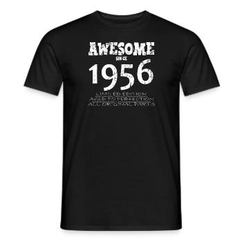 1956 - Legendary 68th Anniversary - Men's T-Shirt - black - Front - AI Model Male 178 light (178cm)
