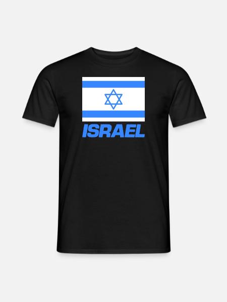 Israel Flag - Men's T-Shirt - black