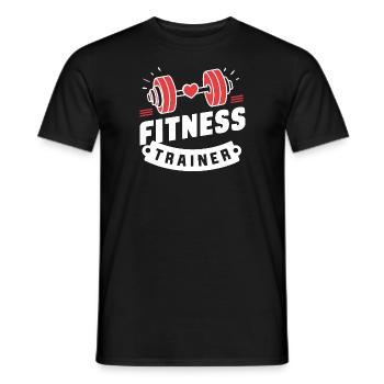 Fitness-Hantel-Trainer Ideal für Coach Training - Männer T-Shirt - Schwarz - Vorne - AI Model Male 178 light (178cm)