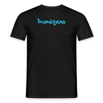 Tuesday, available every weekday, nettsfetz.de - Men's T-Shirt - black - Front - AI Model Male 178 light (178cm)