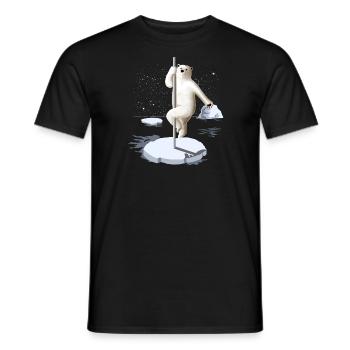 Danseur Pôle Nord drôle Polce Danse FitnessSHIRT - T-shirt homme - noir - Devant - AI Model Male 178 light (178cm)