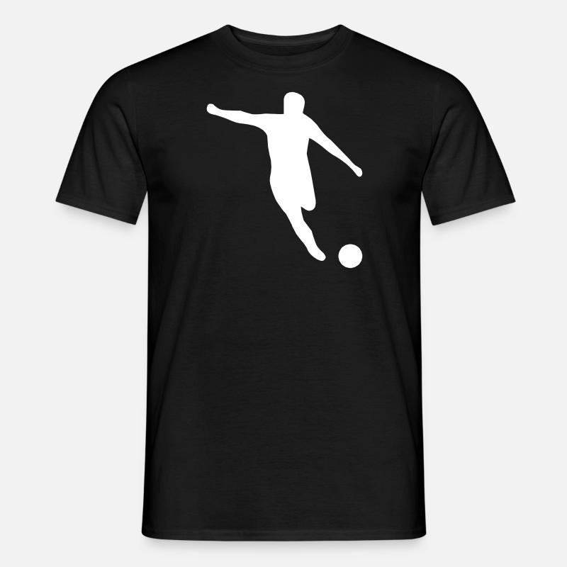 Kicker Schuss - Männer T-Shirt - Schwarz