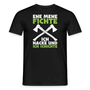 Forstwirt Waldarbeiter - Männer T-Shirt - Schwarz - Vorne - AI Model Male 178 light (178cm)