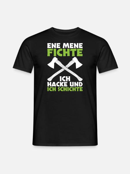 Forstwirt Waldarbeiter - Männer T-Shirt - Schwarz