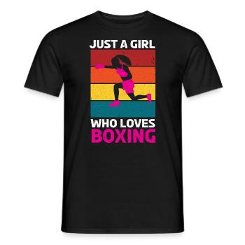 Boxen Boxer Kampfsport Boxring Boxhandschuhe - Männer T-Shirt - Schwarz - Vorne - AI Model Male 178 light (178cm)