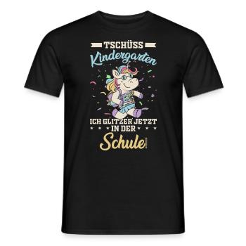 Einschulung erster Schultag Schulanfang - Männer T-Shirt - Schwarz - Vorne - AI Model Male 178 light (178cm)