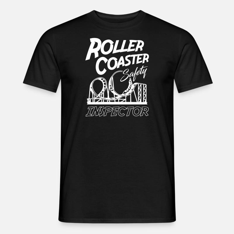 Roller Coaster Safety Inspector - Men's T-Shirt - black