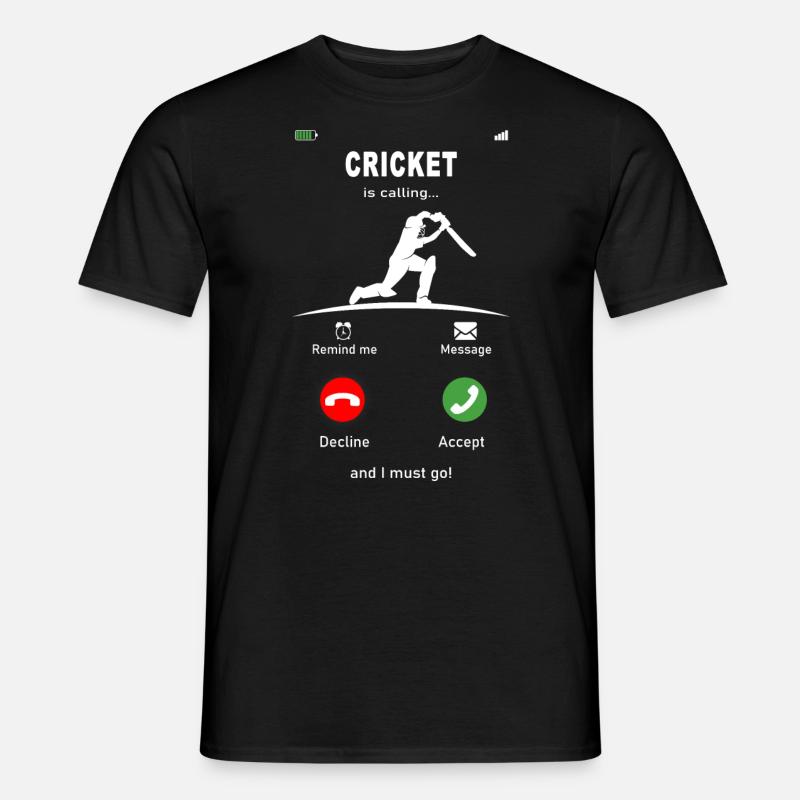 Cricket is calling - Männer T-Shirt - Schwarz