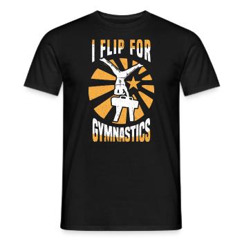 Gymnastik Turnen Barren Trampolin Ringe Turner - Männer T-Shirt - Schwarz - Vorne - AI Model Male 178 light (178cm)
