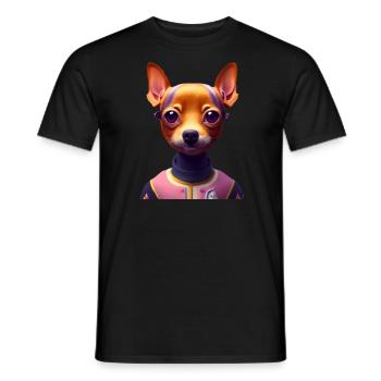 Zwergpinscher Hund - Zwergpinscher - Männer T-Shirt - Schwarz - Vorne - AI Model Male 178 light (178cm)