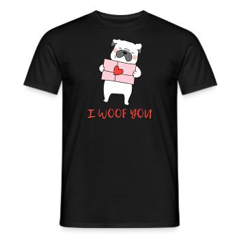 Je t’ai malheur - T-shirt homme - noir - Devant - AI Model Male 178 light (178cm)