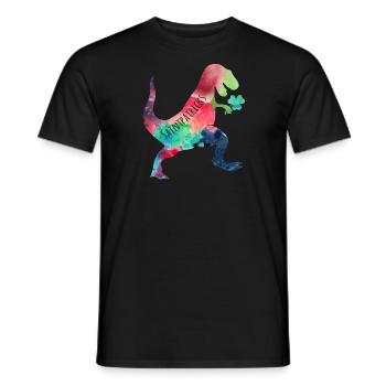 Saint Patrick Trex - T-shirt homme - noir - Devant - AI Model Male 178 light (178cm)