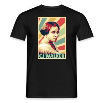 Madam CJ Walker Vintage Colors - Men's T-Shirt - black - Front - AI Model Male 178 light (178cm)