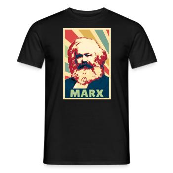 Karl Marx Vintage Colores - T-shirt homme - noir - Devant - AI Model Male 178 light (178cm)