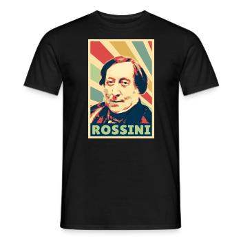 Gioachino Rossini Colores vintage - T-shirt homme - noir - Devant - AI Model Male 178 light (178cm)