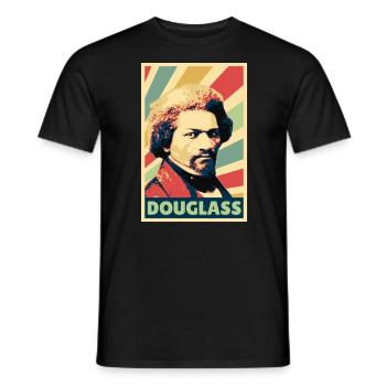 Frederick Douglass Vintage Farben - Männer T-Shirt - Schwarz - Vorne - AI Model Male 178 light (178cm)