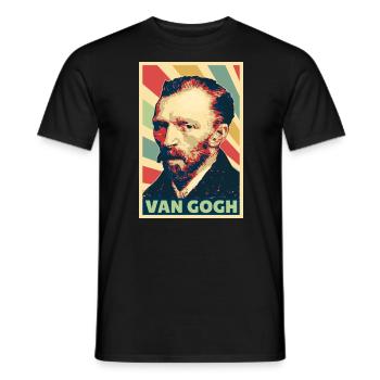 Vincent van Gogh Vintage Farben - Männer T-Shirt - Schwarz - Vorne - AI Model Male 178 light (178cm)