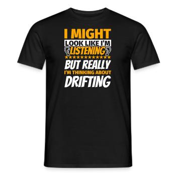 Drifting lustiges Geschenk - Männer T-Shirt - Schwarz - Vorne - AI Model Male 178 light (178cm)