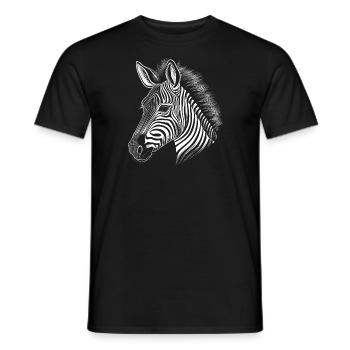 Zèbre - T-shirt homme - noir - Devant - AI Model Male 178 light (178cm)