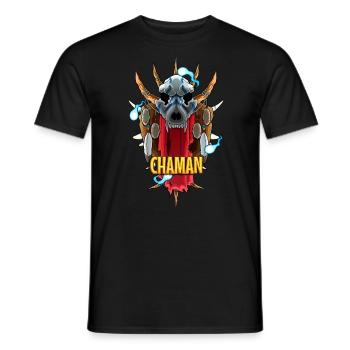 Classe chaman - Jeu de rôle - T-shirt homme - noir - Devant - AI Model Male 178 light (178cm)