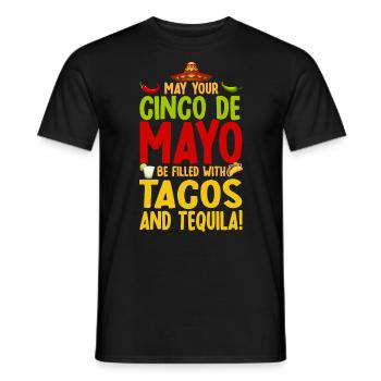 Viva Mexico Cinco De Mayo Party 5 De Mayo Geschenk - Männer T-Shirt - Schwarz - Vorne - AI Model Male 178 light (178cm)