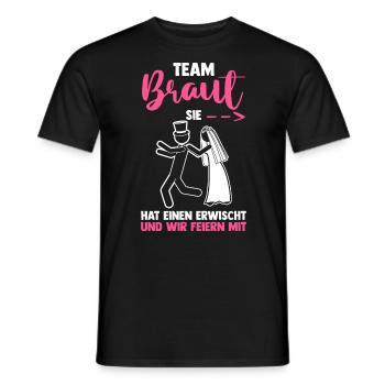 Braut Hochzeit Heiraten Junggesellenabschied - Männer T-Shirt - Schwarz - Vorne - AI Model Male 178 light (178cm)