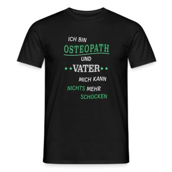 osteopathie vater geschenk - Männer T-Shirt - Schwarz - Vorne - AI Model Male 178 light (178cm)