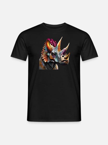 Triceratops - Men's T-Shirt - black