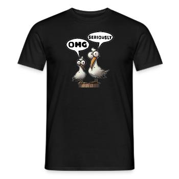 Oh mon dieu! - Omg, sérieusement, génial - T-shirt homme - noir - Devant - AI Model Male 178 light (178cm)