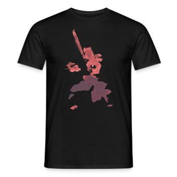 Kendo - Schwertkämpfer - Männer T-Shirt - Schwarz - Vorne - AI Model Male 178 light (178cm)