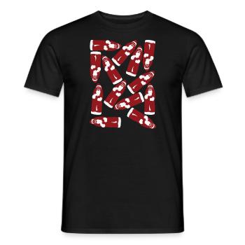 Santa Claus Chocolate - Men's T-Shirt - black - Front - AI Model Male 178 light (178cm)