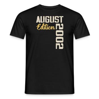 Jubiläum August 2002 - Limitierte Auflage August 2002 - Männer T-Shirt - Schwarz - Vorne - AI Model Male 178 light (178cm)