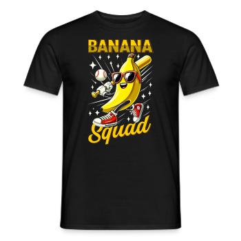 Retro Banana Novelty Men Women Kids Funny Banana - T-shirt homme - noir - Devant - AI Model Male 178 light (178cm)
