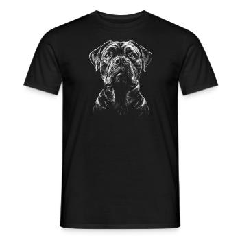 Cane Corso Portrait Chien Chien - T-shirt homme - noir - Devant - AI Model Male 178 light (178cm)