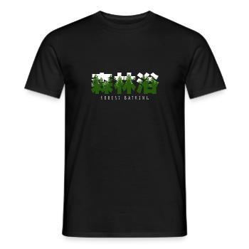 Shinrin yoku - Waldbaden - Waldmeditation - Männer T-Shirt - Schwarz - Vorne - AI Model Male 178 light (178cm)