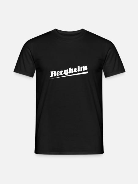Bergheim - Textdesign mit Stadtnamen - Männer T-Shirt - Schwarz