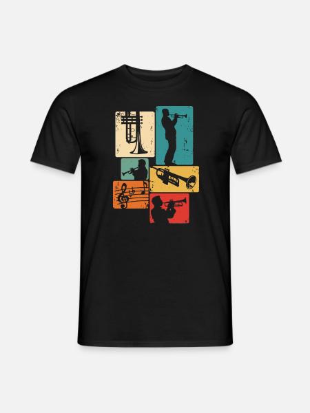 Trompette Musicien Orchestre Trompette - T-shirt homme - noir