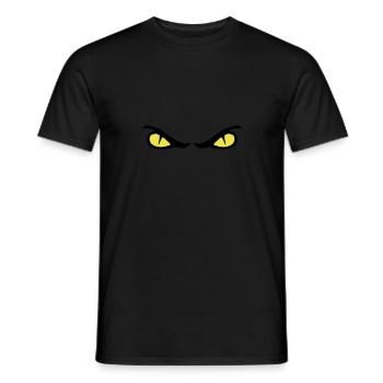 eyes - Men's T-Shirt - black - Front - AI Model Male 178 light (178cm)