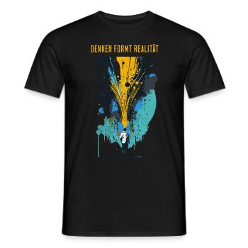 Denken formt Realität - Grafik - Männer T-Shirt - Schwarz - Vorne - AI Model Male 178 light (178cm)