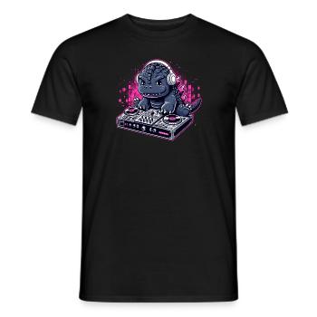 Petit son Dino - T-shirt homme - noir - Devant - AI Model Male 178 light (178cm)