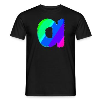 Alpha | Symbol | griechisches Alphabet - Männer T-Shirt - Schwarz - Vorne - AI Model Male 178 light (178cm)