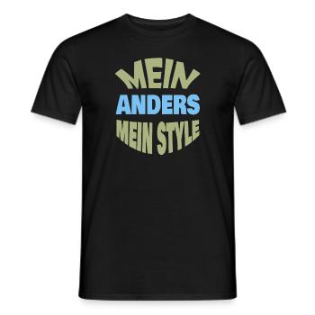 Anders - Männer T-Shirt - Schwarz - Vorne - AI Model Male 178 light (178cm)