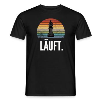Schach Geschenk Schachspieler Queen’s Gambit - Männer T-Shirt - Schwarz - Vorne - AI Model Male 178 light (178cm)