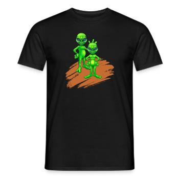L’humour de Mars - T-shirt homme - noir - Devant - AI Model Male 178 light (178cm)