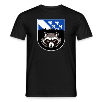 Kassel in a Nutshell - Men's T-Shirt - black - Front - AI Model Male 178 light (178cm)