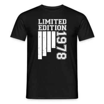 1978 Jubiläum Geboren 1978 Limitierte Auflage - Männer T-Shirt - Schwarz - Vorne - AI Model Male 178 light (178cm)