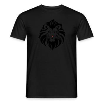 Lom Löwe - Männer T-Shirt - Schwarz - Vorne - AI Model Male 178 light (178cm)