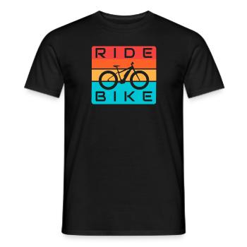 BALADE À VÉLO - T-shirt homme - noir - Devant - AI Model Male 178 light (178cm)