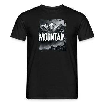 Amour Montagne Aventure Forêt - T-shirt homme - noir - Devant - AI Model Male 178 light (178cm)